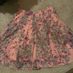 Forever 21 flowery knee-length skirt